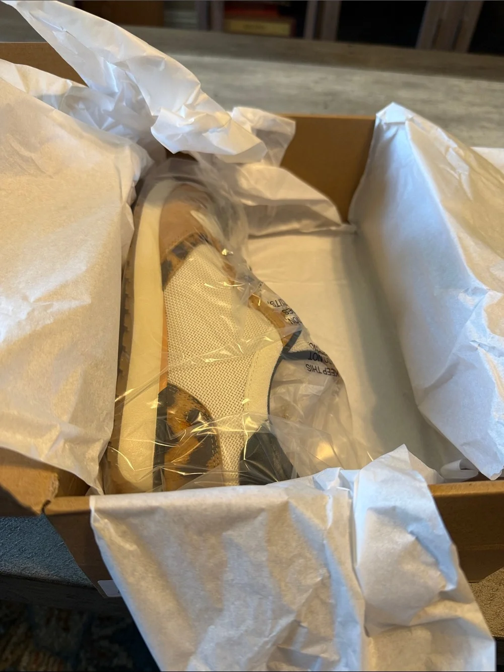 Vionic Low-Top Sneaker in White, Tan & Leopard - Picture 8 of 8